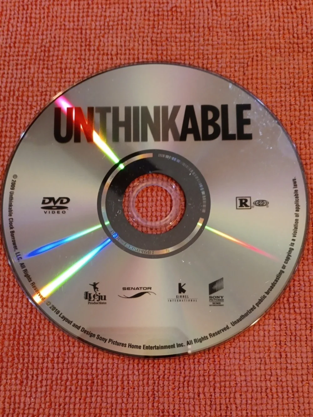 2/$8 UNTHINKABLE DVD *NO CASE*